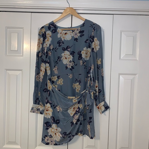 Brand New Anthropologie Floral Mini Wrap Dress - Picture 1 of 7